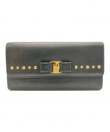 Salvatore Ferragamo（サルヴァトーレ フェラガモ）の古着「長財布」｜ブラック