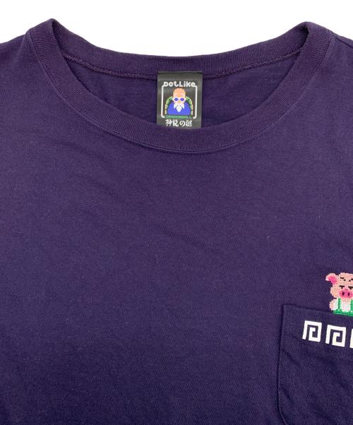 DOTLIKE（ドットライク）DOTLIKE (ドットライク) 半袖カットソー ネイビー サイズ:Lの古着・服飾アイテム