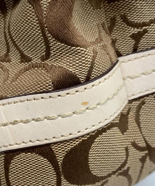 COACH（コーチ）COACH (コーチ) ハンドバッグ ベージュの古着・服飾アイテム