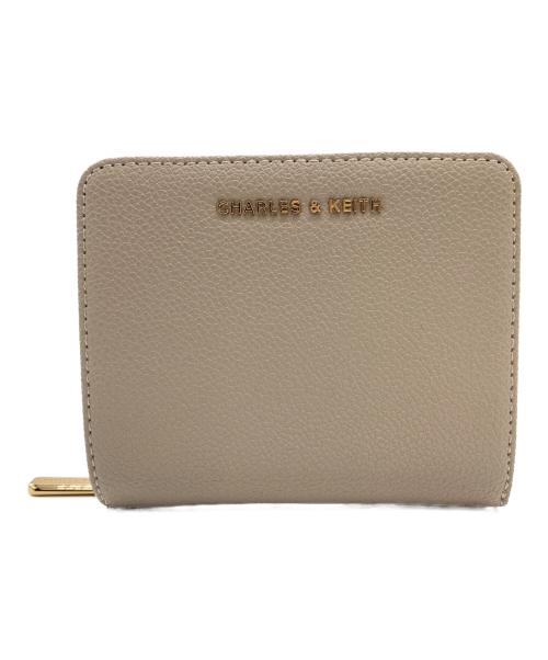 CHARLES & KEITH（チャールズアンドキース）CHARLES & KEITH (チャールズアンドキース) ジップアラウンドスモールウォレット ベージュの古着・服飾アイテム