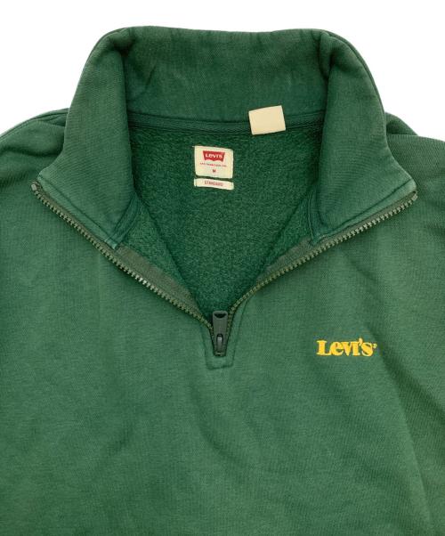 LEVI'S（リーバイス）LEVI'S (リーバイス) ハーフジップスウェット グリーン サイズ:Mの古着・服飾アイテム