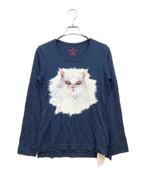 Vivienne Westwood RED LABEL（ヴィヴィアンウエストウッドレッドレーベル）Vivienne Westwood RED LABEL (ヴィヴィアンウエストウッドレッドレーベル) ロングスリーブTシャツ ネイビー サイズ:3の古着・服飾アイテム