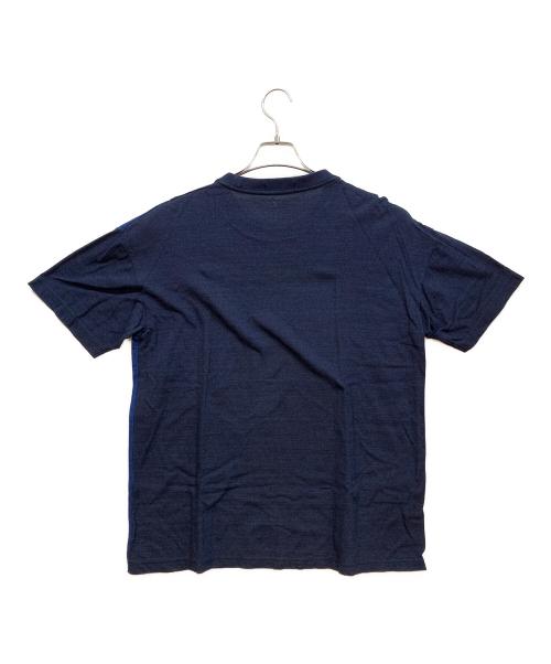 FRED PERRY（フレッドペリー）FRED PERRY (フレッドペリー) 半袖カットソー ネイビー×ブルー サイズ:Lの古着・服飾アイテム