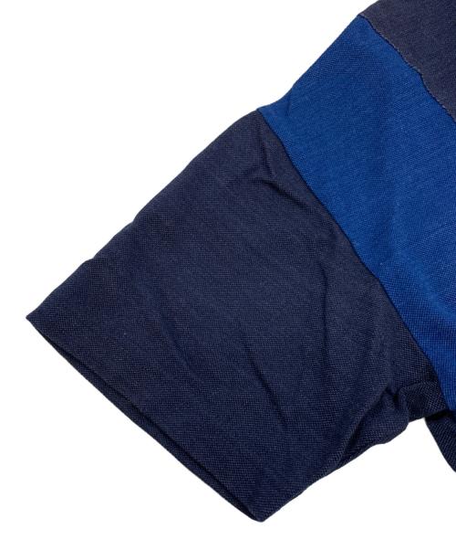 FRED PERRY（フレッドペリー）FRED PERRY (フレッドペリー) 半袖カットソー ネイビー×ブルー サイズ:Lの古着・服飾アイテム