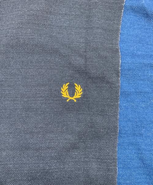 FRED PERRY（フレッドペリー）FRED PERRY (フレッドペリー) 半袖カットソー ネイビー×ブルー サイズ:Lの古着・服飾アイテム