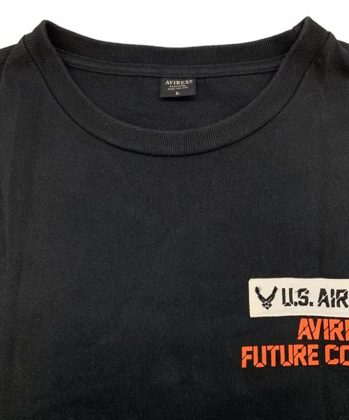 AVIREX（アヴィレックス）AVIREX (アヴィレックス) 半袖カットソー ブラック サイズ:Lの古着・服飾アイテム