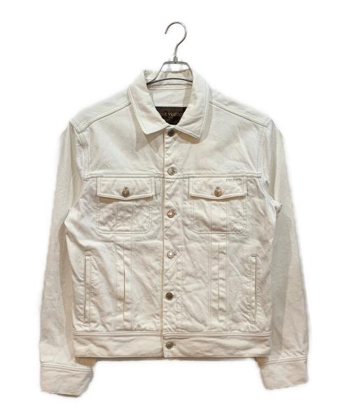LOUIS VUITTON（ルイ ヴィトン）LOUIS VUITTON (ルイ ヴィトン) デニムジャケット ホワイト サイズ:SIZE54の古着・服飾アイテム
