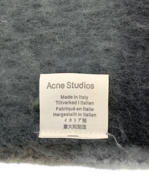 Acne studios（アクネ ストゥディオズ）Acne studios (アクネ ストゥディオズ) 大判ストール グリーン×ブラック サイズ:220×50cmの古着・服飾アイテム