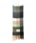 Acne studios (アクネ ストゥディオズ) 大判ストール グリーン×ブラック サイズ:220×50cm：6000円