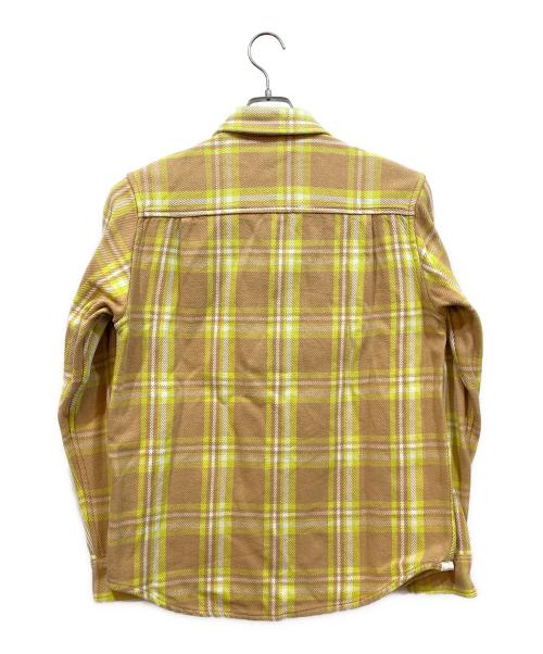OUTERKNOWN（アウターノーン）OUTERKNOWN (アウターノーン) ネルシャツ イエロー×ベージュ サイズ:Mの古着・服飾アイテム