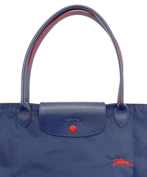 LONGCHAMP（ロンシャン）LONGCHAMP (ロンシャン) ハンドバッグ ネイビーの古着・服飾アイテム