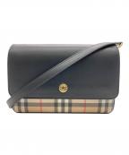 BURBERRYバーバリー）の古着「ハンプシャー ショルダーバッグ」｜ブラック