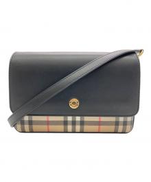 BURBERRY（バーバリー）の古着「ハンプシャー ショルダーバッグ」｜ブラック