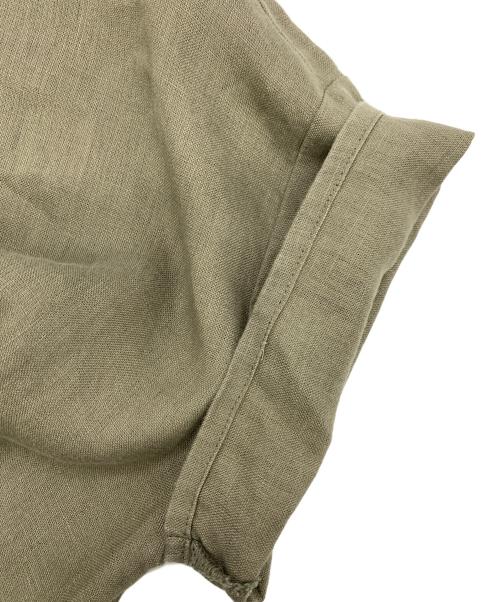 BEARDSLEY（ビアズリー）BEARDSLEY (ビアズリー) 半袖ワンピース カーキ サイズ:０の古着・服飾アイテム