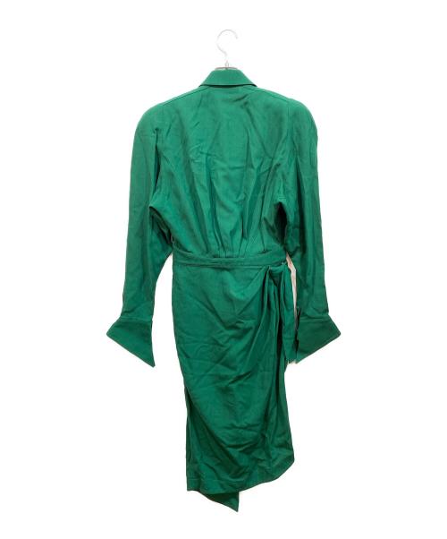 Thierry Mugler（ティエリーミュグレ）Thierry Mugler (ティエリーミュグレ) 長袖ワンピース グリーン サイズ:9ARの古着・服飾アイテム