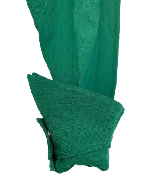 Thierry Mugler（ティエリーミュグレ）Thierry Mugler (ティエリーミュグレ) 長袖ワンピース グリーン サイズ:9ARの古着・服飾アイテム