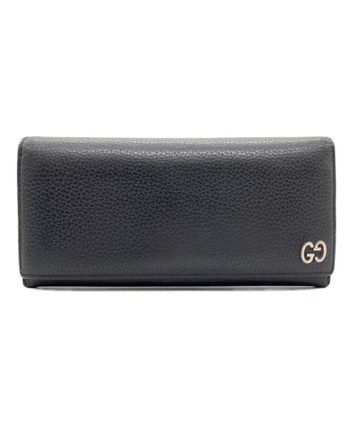 GUCCI（グッチ）GUCCI (グッチ) 長財布 ブラックの古着・服飾アイテム