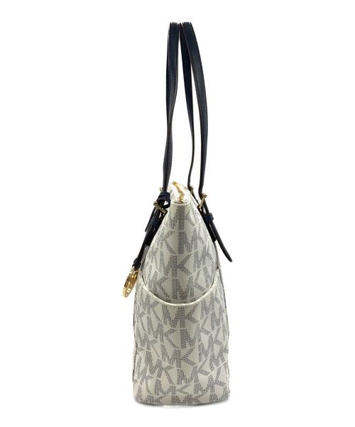 MICHAEL KORS（マイケルコース）MICHAEL KORS (マイケルコース) トートバッグ ホワイトの古着・服飾アイテム
