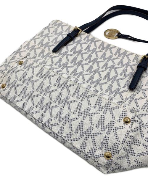 MICHAEL KORS（マイケルコース）MICHAEL KORS (マイケルコース) トートバッグ ホワイトの古着・服飾アイテム