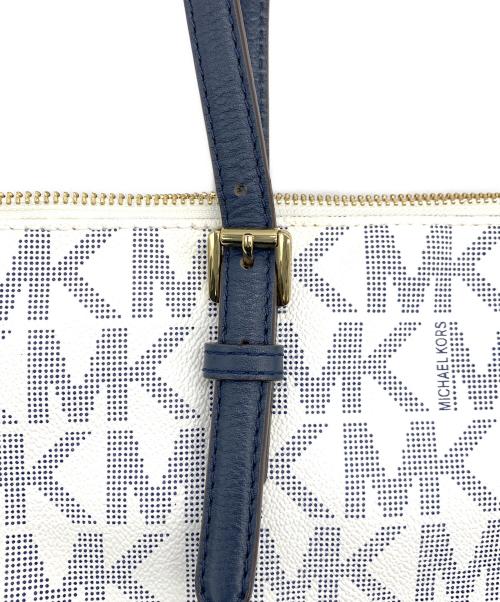 MICHAEL KORS（マイケルコース）MICHAEL KORS (マイケルコース) トートバッグ ホワイトの古着・服飾アイテム