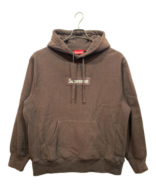 SUPREME（シュプリーム）Supreme (シュプリーム) BOXロゴ プルオーバーパーカー ブラウン サイズ:Mの古着・服飾アイテム