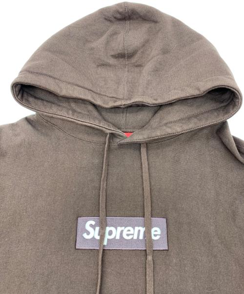 SUPREME（シュプリーム）Supreme (シュプリーム) BOXロゴ プルオーバーパーカー ブラウン サイズ:Mの古着・服飾アイテム