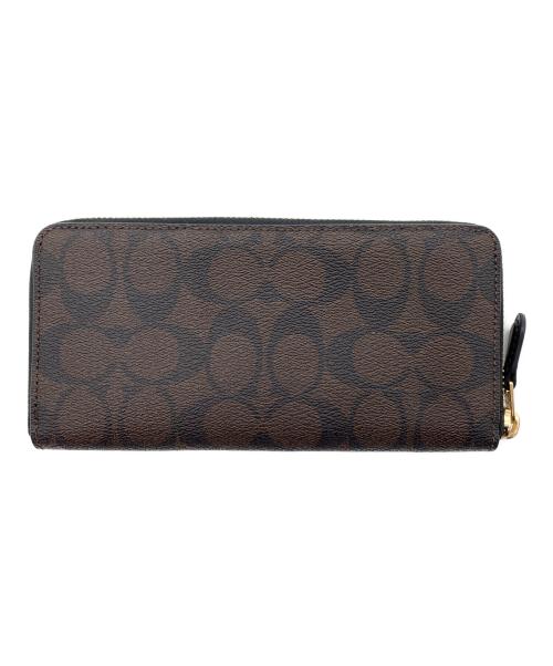 COACH（コーチ）COACH (コーチ) ラウンドファスナー長財布 ブラウンの古着・服飾アイテム
