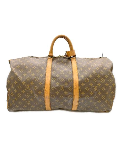 LOUIS VUITTON（ルイ ヴィトン）LOUIS VUITTON (ルイ ヴィトン) キーポル・バンドリエール 55 ブラウン サイズ:55の古着・服飾アイテム