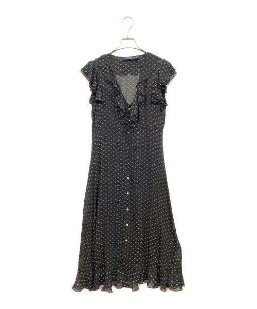 POLO RALPH LAUREN（ポロ・ラルフローレン）POLO RALPH LAUREN (ポロ・ラルフローレン) 半袖ワンピース ブラックの古着・服飾アイテム