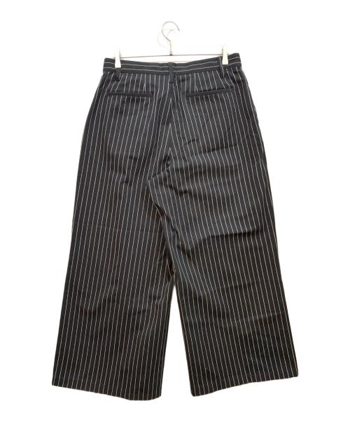 JOURNAL STANDARD（ジャーナルスタンダード）JOURNAL STANDARD (ジャーナルスタンダード) ピン ストライプ バギー ツイル パンツ ブラック×ホワイト サイズ:Lの古着・服飾アイテム