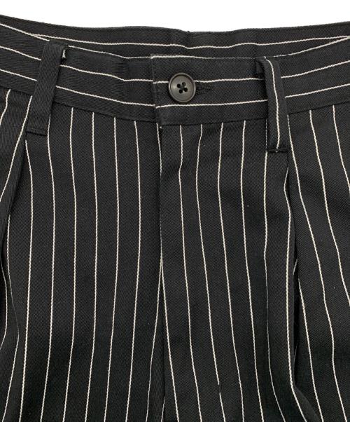 JOURNAL STANDARD（ジャーナルスタンダード）JOURNAL STANDARD (ジャーナルスタンダード) ピン ストライプ バギー ツイル パンツ ブラック×ホワイト サイズ:Lの古着・服飾アイテム