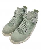 NIKEナイキ）の古着「AIR JORDAN 4 RETRO」｜グリーン×ホワイト