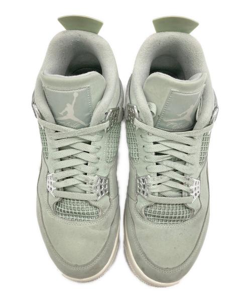 NIKE（ナイキ）NIKE (ナイキ) AIR JORDAN 4 RETRO グリーン×ホワイト サイズ:US：10.5の古着・服飾アイテム