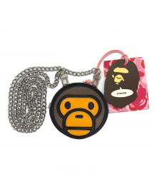 A BATHING APE（アベイシングエイプ）の古着「MILO FACE PU LEATHER MINI SHOULDER BAG」｜ブラウン