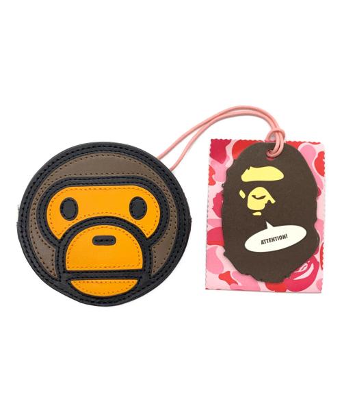 A BATHING APE（アベイシングエイプ）A BATHING APE (アベイシングエイプ) MILO FACE PU LEATHER MINI SHOULDER BAG ブラウン 未使用品の古着・服飾アイテム