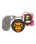 A BATHING APE（アベイシングエイプ）の古着「MILO FACE PU LEATHER MINI SHOULDER BAG」｜ブラウン