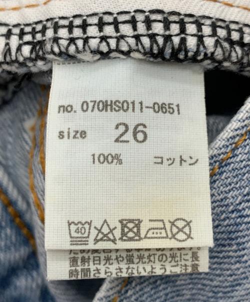 blkby jeans（ビーエルケービーワイ）blkby jeans (ビーエルケービーワイ) デニムパンツ ブルー サイズ:26の古着・服飾アイテム