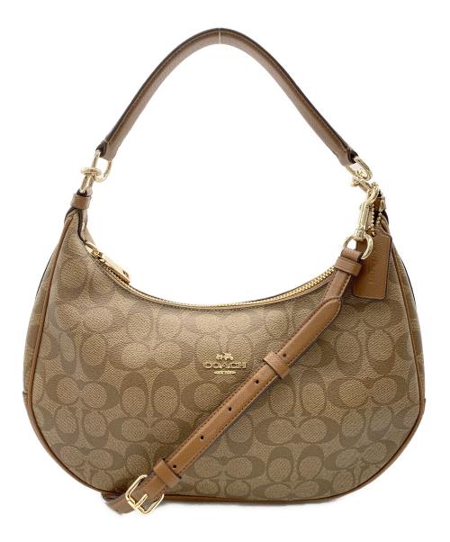 COACH（コーチ）COACH (コーチ) ハーフムーンショルダーバッグ ブラウンの古着・服飾アイテム