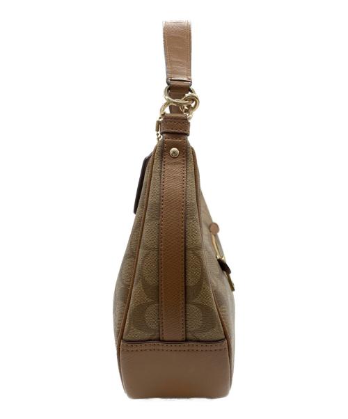 COACH（コーチ）COACH (コーチ) ハーフムーンショルダーバッグ ブラウンの古着・服飾アイテム