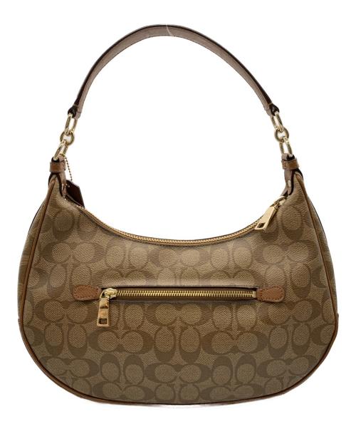 COACH（コーチ）COACH (コーチ) ハーフムーンショルダーバッグ ブラウンの古着・服飾アイテム