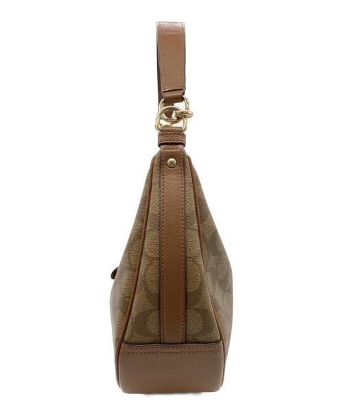 COACH（コーチ）COACH (コーチ) ハーフムーンショルダーバッグ ブラウンの古着・服飾アイテム