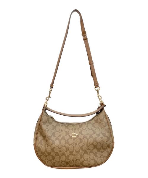 COACH（コーチ）COACH (コーチ) ハーフムーンショルダーバッグ ブラウンの古着・服飾アイテム