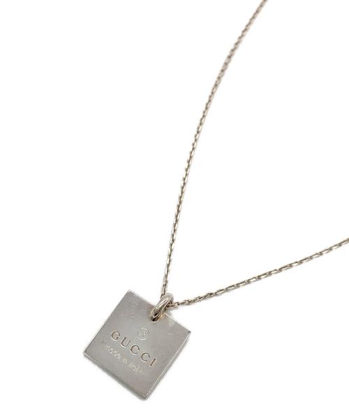 GUCCI（グッチ）GUCCI (グッチ) スクエアプレートネックレスの古着・服飾アイテム