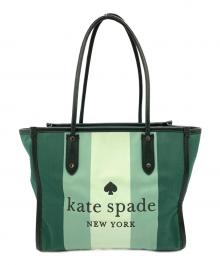Kate Spade（ケイトスペード）の古着「トートバッグ」｜グリーン×ブラック
