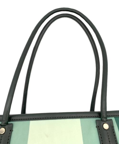 Kate Spade（ケイトスペード）Kate Spade (ケイトスペード) トートバッグ グリーン×ブラックの古着・服飾アイテム