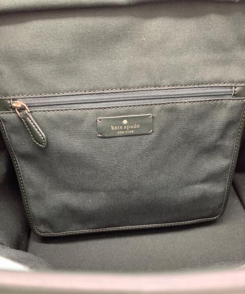 Kate Spade（ケイトスペード）Kate Spade (ケイトスペード) トートバッグ グリーン×ブラックの古着・服飾アイテム