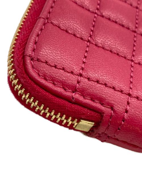 CELINE（セリーヌ）CELINE (セリーヌ) Cチャーム コイン&カードポーチ ショッキングピンクの古着・服飾アイテム