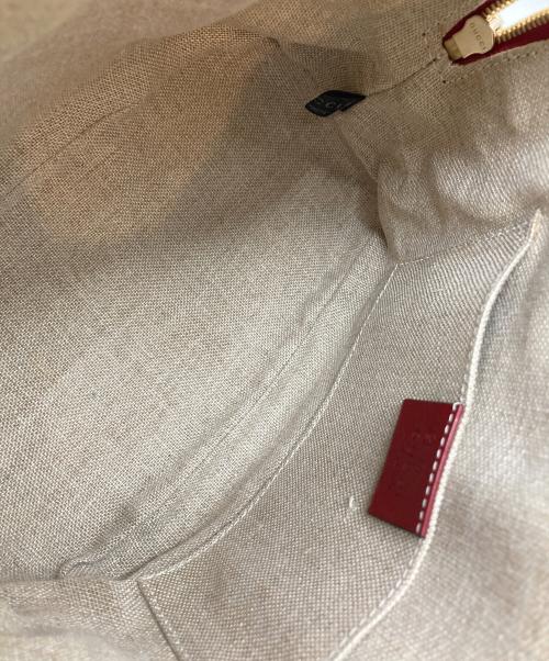 GUCCI（グッチ）GUCCI (グッチ) 2WAYバッグ レッドの古着・服飾アイテム