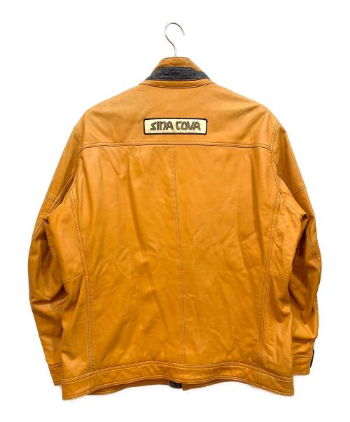 sinacova（シナコバ）sinacova (シナコバ) ラムレザージャケット オレンジ サイズ:3Lの古着・服飾アイテム