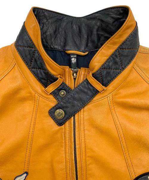sinacova（シナコバ）sinacova (シナコバ) ラムレザージャケット オレンジ サイズ:3Lの古着・服飾アイテム